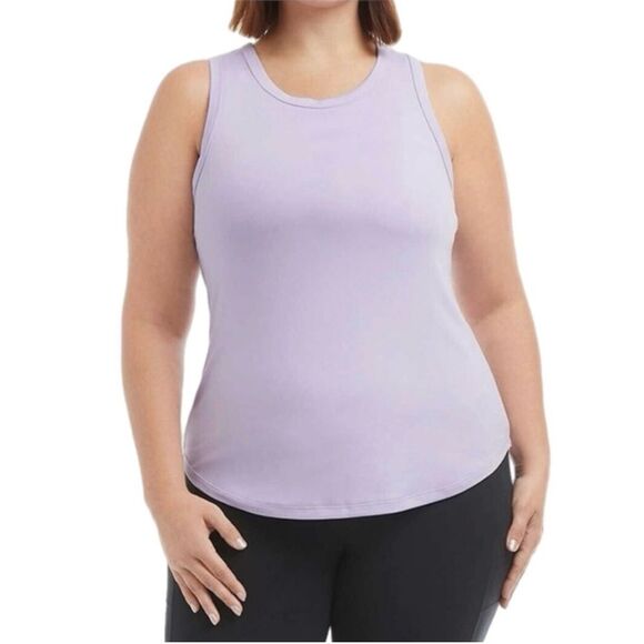 DANSKIN Ribbed Tank Top Women’s Medium Lavender. - Picture 1 of 10